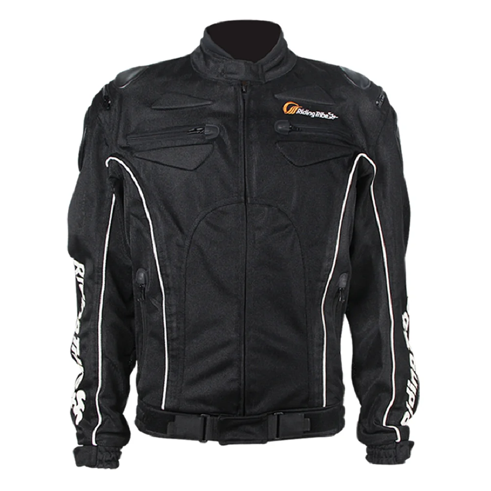 Riding Tribe Мужская мотоциклетная куртка chaqueta moto ветрозащитная одежда moto rbike защита дышащая байкерская куртка - Цвет: JK-08-Black
