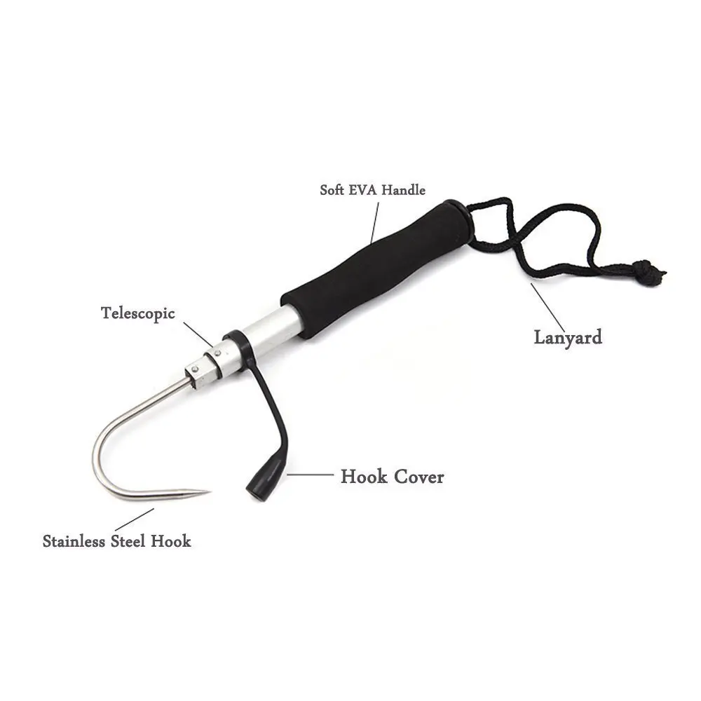 Фирменная Новинка! 60 см Spade Крючки Рыбалка снасти посадка рыба багор | Спорт и