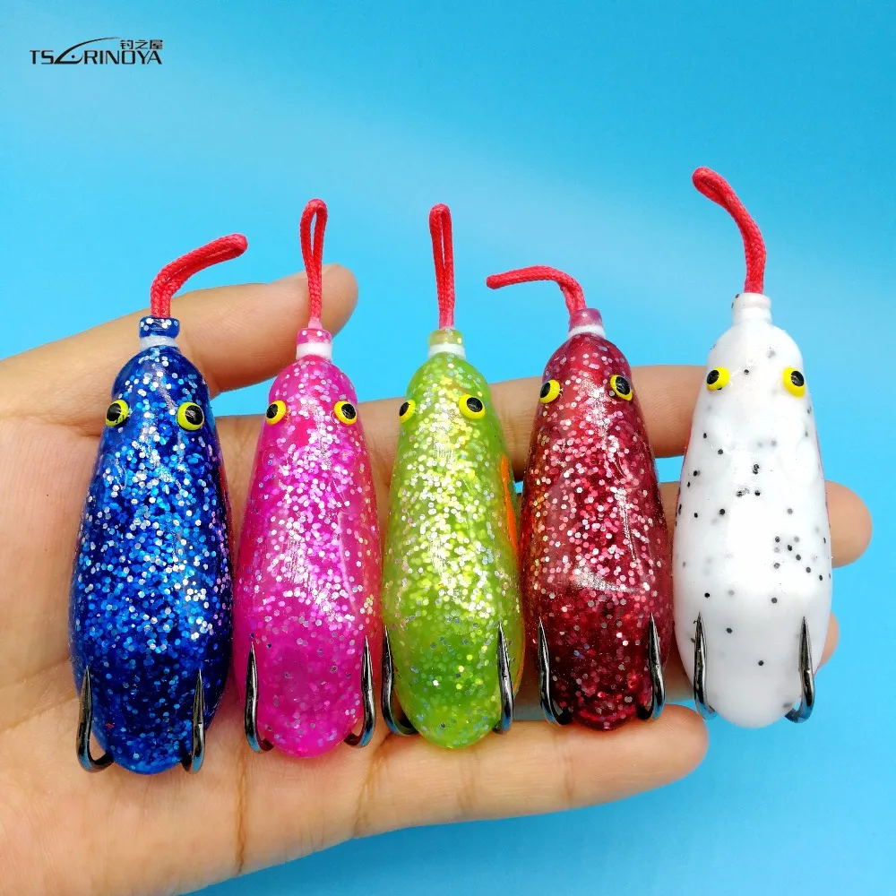 TSURINOYA 2019 5 шт. Новый змееголов приманки Мышь лягушки NUMEN 63 мм 14 г Topwater Пластик