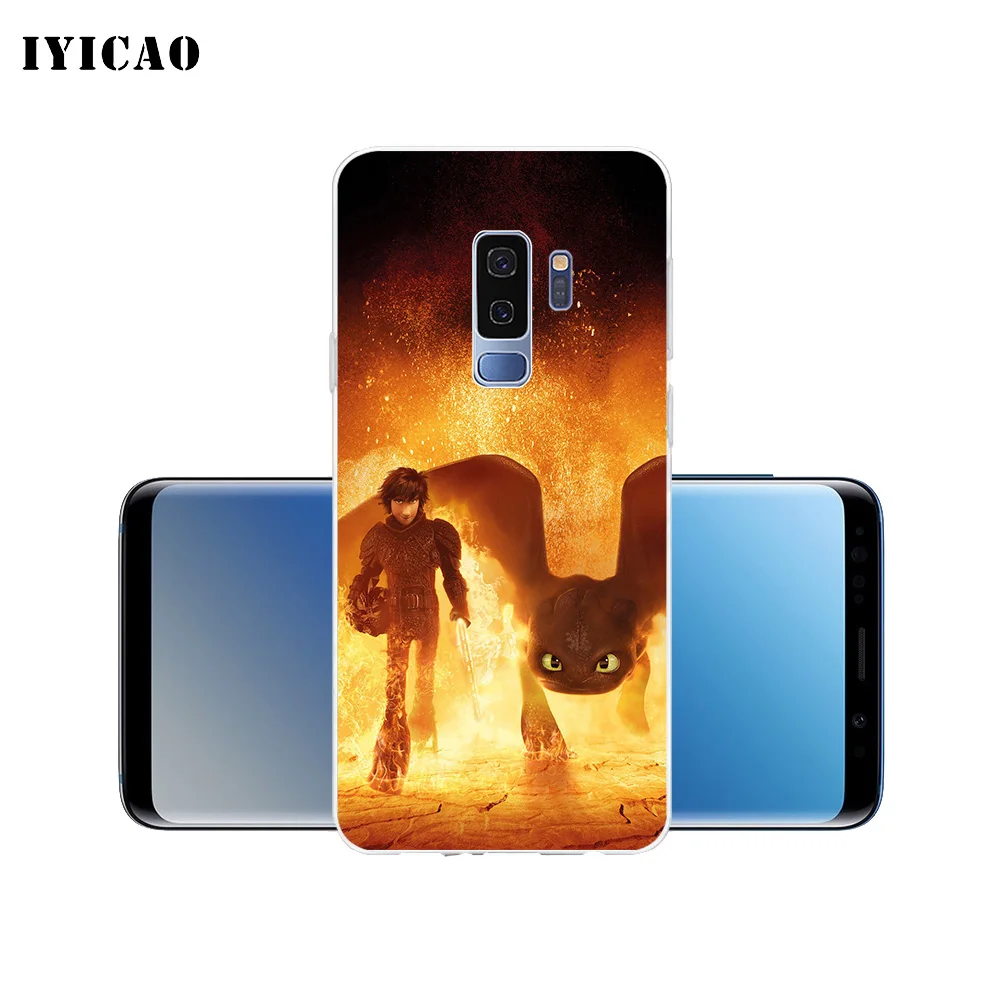 Мягкий силиконовый чехол для телефона IYICAO Train Your Dragon Samsung Galaxy S10e S10 S9 S8 Plus S7 Edge