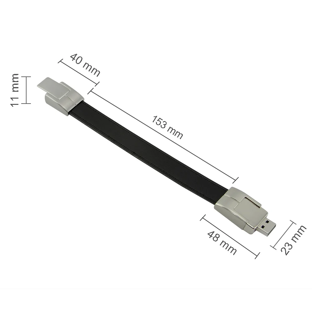 CHYI ремень браслет USB флэш-накопитель ручка драйвер черный ремень браслет дизайн карта памяти 4 ГБ 8 ГБ 16 ГБ 32 ГБ 64 ГБ Флешка в подарок