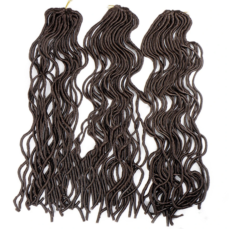 MUMUPI синтетическое плетение волос 20 дюймов 24 корня/Pc вьющийся кроше Faux locs
