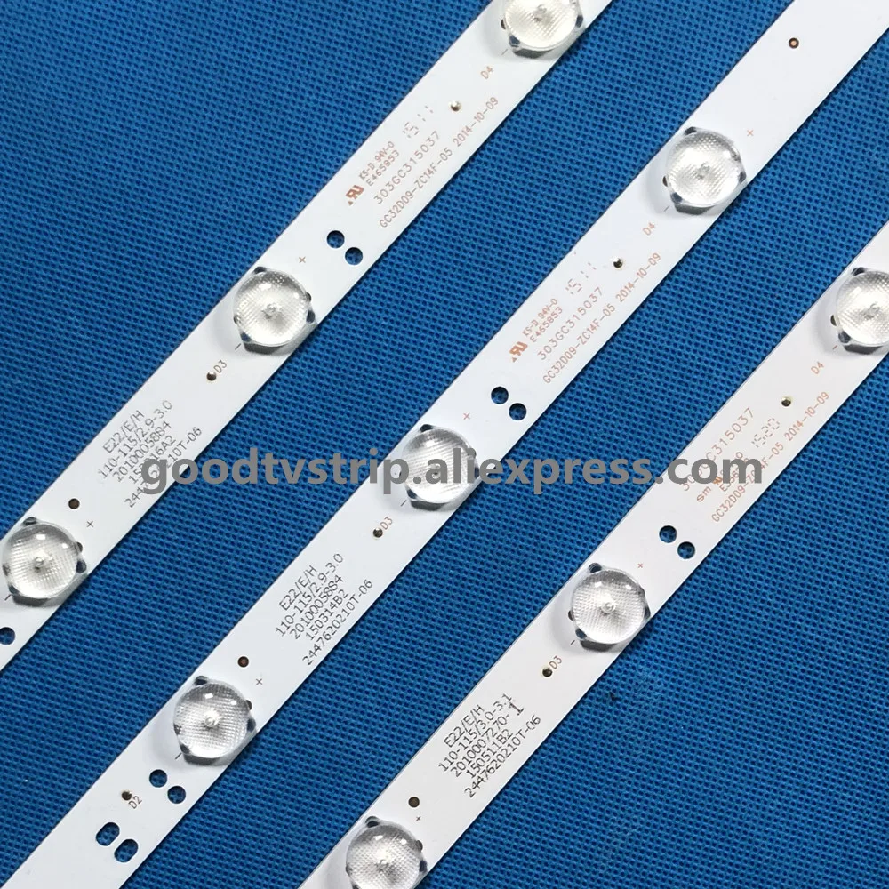 Светодиодная подсветка для губ Phi 321E5Q 32PHF3056/T3 62 5 303GC315037 3 В шт. = 1 комплект GC32D09-ZC14F-05