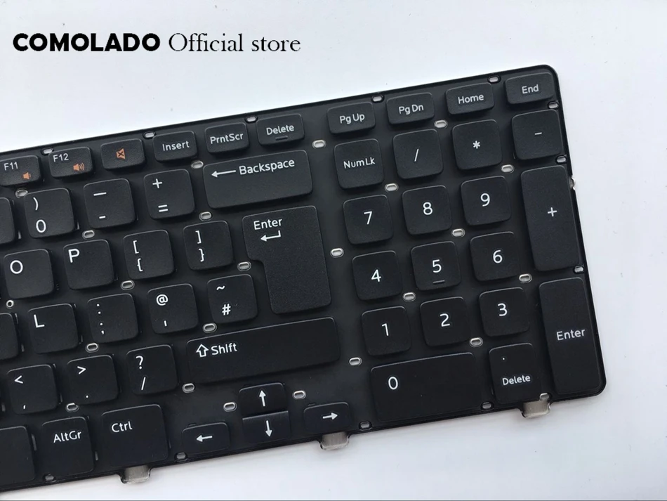 Английская клавиатура для Dell Inspiron 17 3721 3737 17R 5721 5737 M731R 5735 черный без рамки