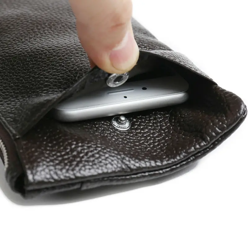 

Genuine Leather Long Women Wallet Zipper Ultrathin Handy Purse Handbag Coin Phone Money Bag