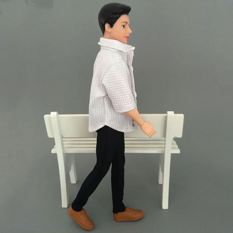 Одежда для куклы мальчиков 1/6 Кена белая рубашка и черные брюки Барби|Куклы| |