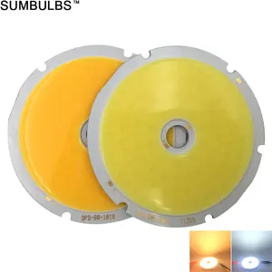 Круглые светодиодсветодиодный лампы sumbulb с COB матрицей, диаметр 80 мм, 50 Вт, чип на плате, источник светильник для сделай сам светодиодный Светодиодная лампа теплого и холодного белого света, суперъяркий постоянный ток 30-33 в