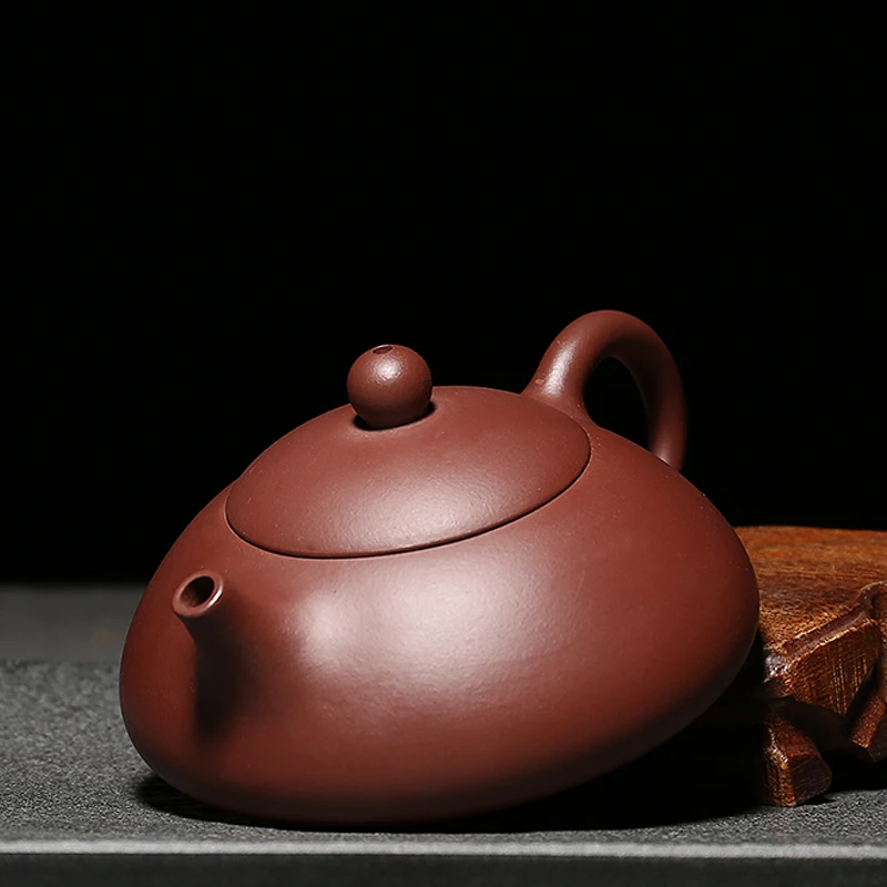 

210ml Handmade Yixing Zisha Purple Clay Teapot | Xishipiao Tea Pot | Puer Black Tea TeaPot Drinkware Home Decor Ornament