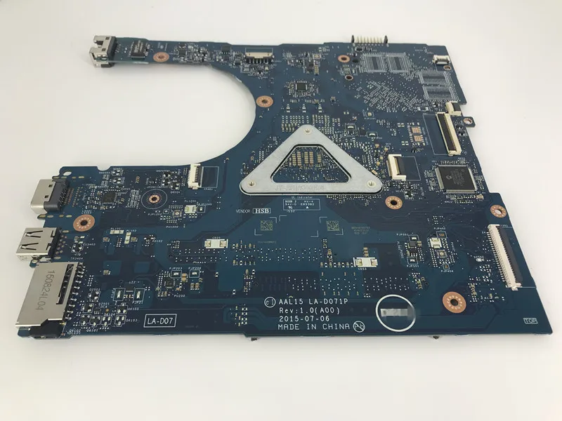 Для Dell 5559 Материнская плата ноутбука AAL15 LA-D071P I7-6200U тест