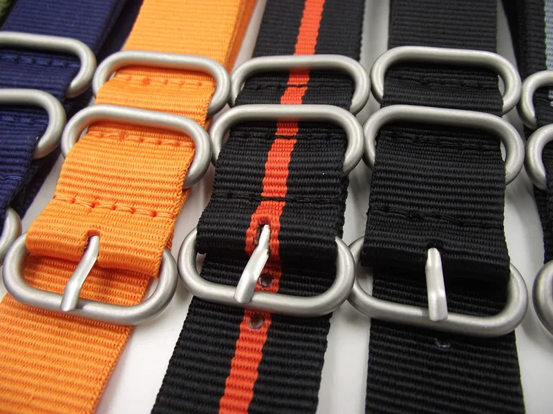 Ремешок из нержавеющей стали для наручных часов тяжелый матовый нейлоновый