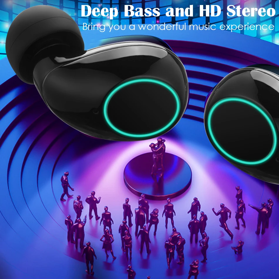 Ytom J19 мини True Беспроводной наушники Bluetooth 5 0 с 3D регулятор громкости звука для