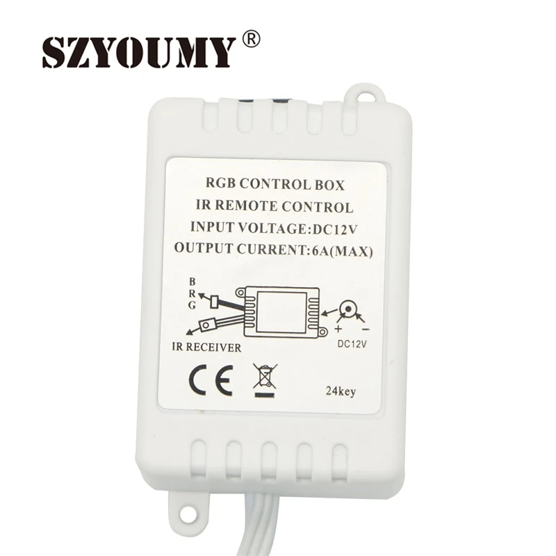 Пульт дистанционного управления SZYOUMY RGB 24 клавиши ИК + пульт подходит для