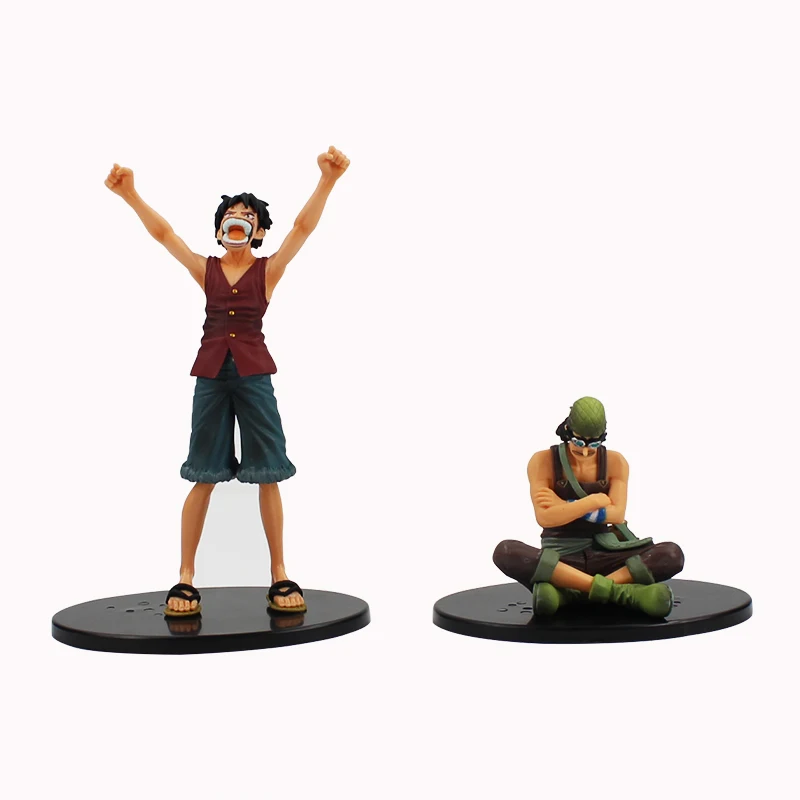 2 шт./лот аниме OP Luffy Usopp фигурка Коллекционная экшн из ПВХ модели куклы игрушки