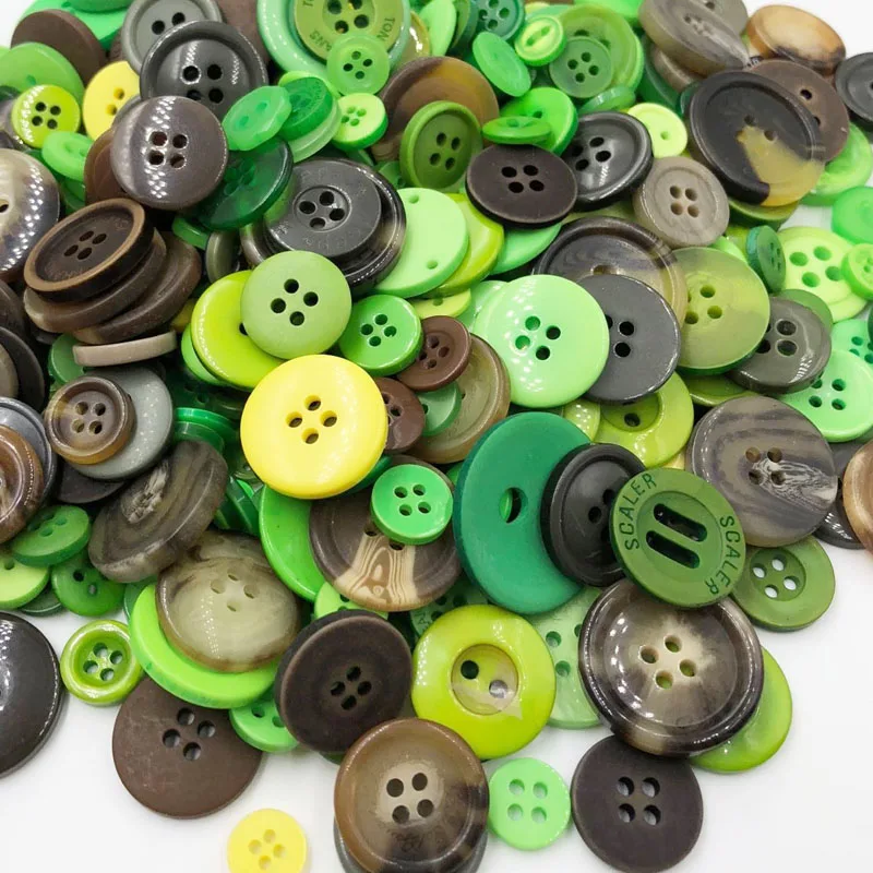D-Green 50 г DIY Ручная вязальная кукла пуговицы для одежды полимерная акция смешанный