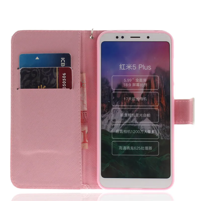 sFor Xiaomi Redmi 5 Plus case cover For Coque 5Plus Fundas Leather Flip Protective Phone Bag Capa |