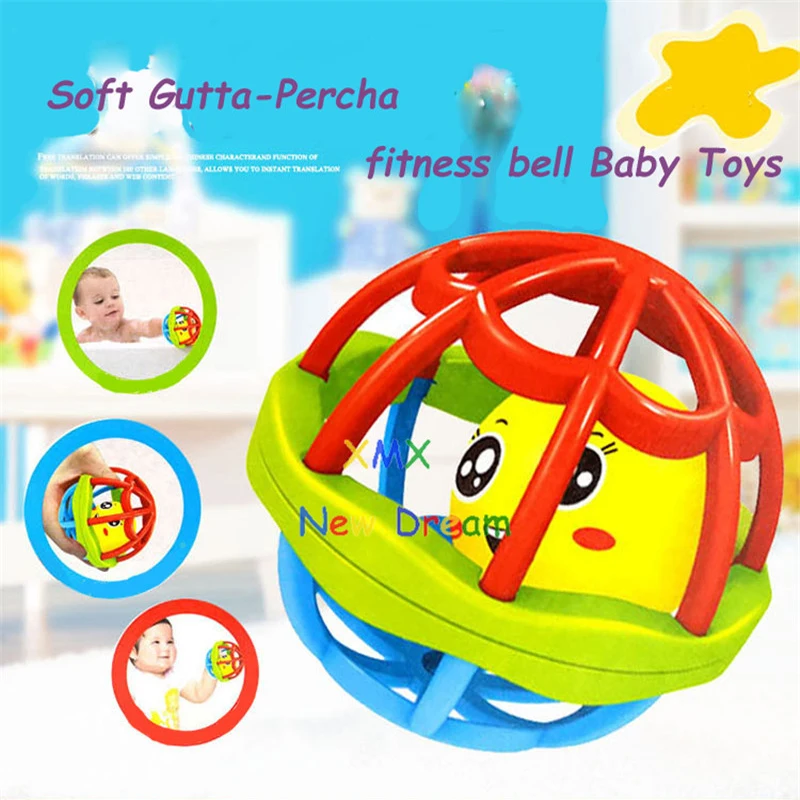 Xmxrc. Мягкие гуттаперчи Фитнес колокол. Игрушка baby ball игрушки погремушки развивать