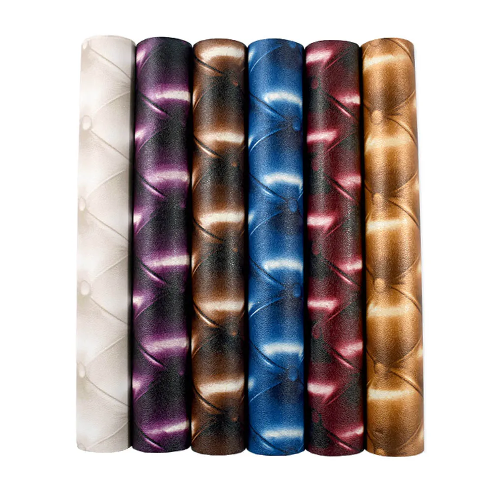 Европейский стиль 3D искусственная кожа мягкий пакет рулон водонепроницаемый