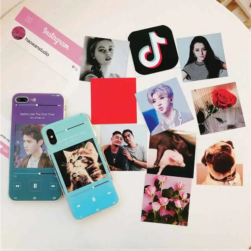 Place a card With Case Dog Cat pig Star Rose Cute Silicon Soft TPU For VIVO V9 V5 X21 UD X20 X9s X9 Plus Y85 Y71 Cover |