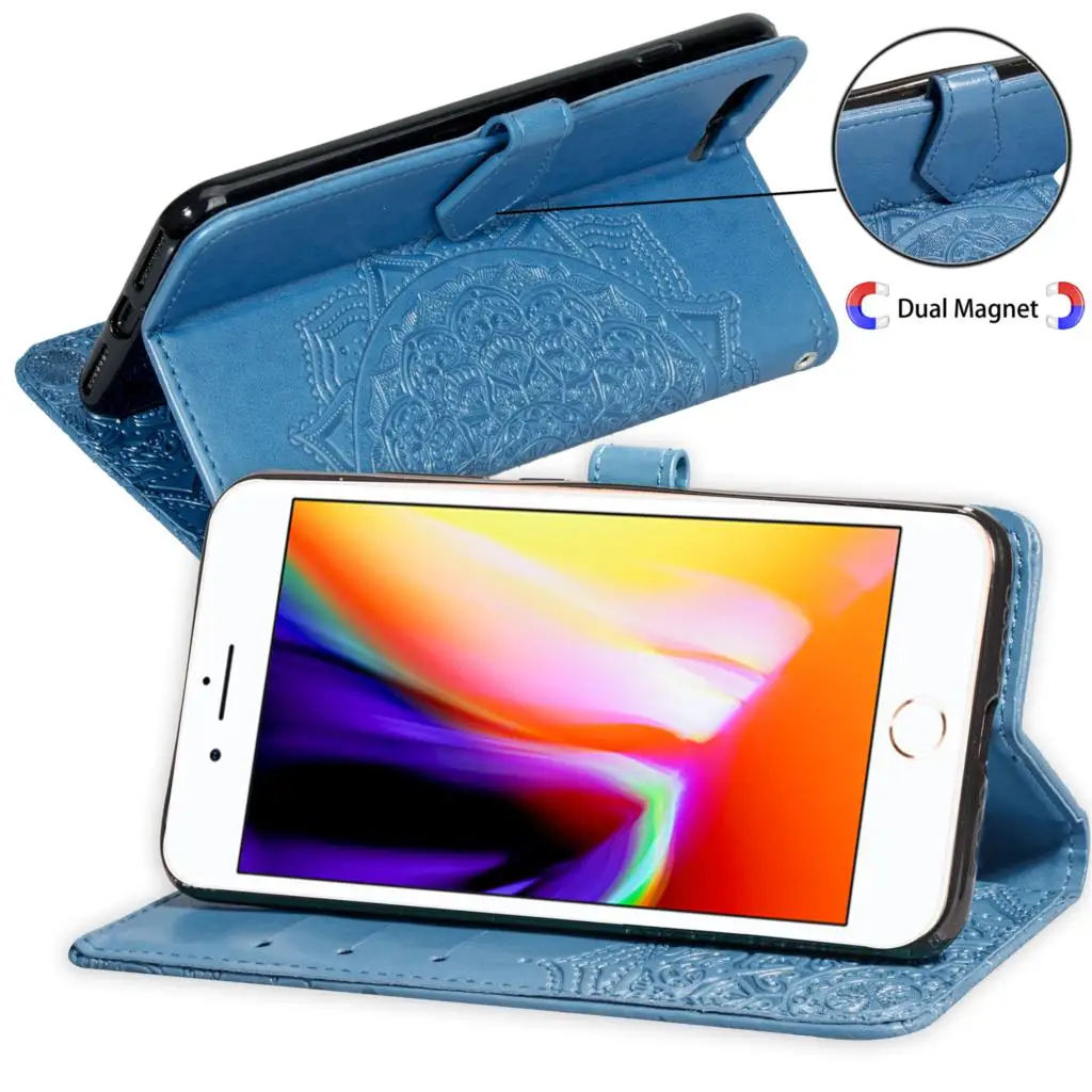 Роскошный кожаный 3D чехол для Iphone XS MAX X 8 8S 5 s SE 6 6s 7 S Plus книжка с бумажником iphone