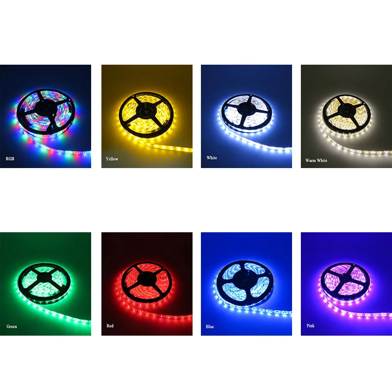 Homixs RGB Светодиодные ленты Light 2835/3528smd гибкий свет белый/розовый цвет светодиодный