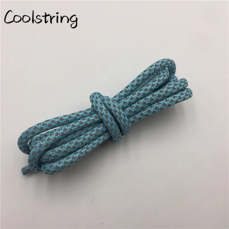 Coolstring выделить 3 м круглые шнурки отражающие Цветной обуви строка Прохладный светло-фиолетовые кружевные индивидуальная безопасность легко галстуком-бабочкой модная обжимной