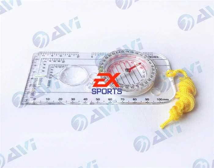 2X увеличительный компас армейские скауты походный Кемпинг карта гребли чтение