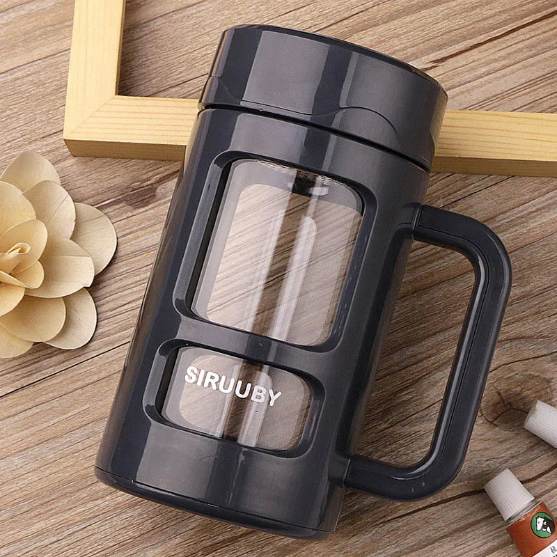 420ml Portable Glass Water Bottles Outdoor Space Bottle Sports Leak-proof Bike Climbing Gift | Дом и сад