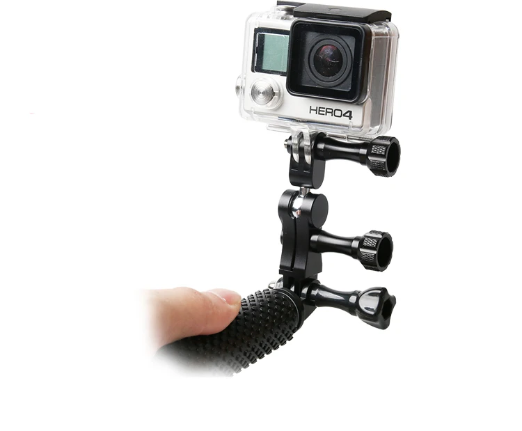 Селфи-палочки с ЧПУ 3-полосная рука облако терраса 360 градусов Yuntai для GoPro Hero 8 7 6 5 4 3+ SJCAM SJ4000 Xiaomi Yi 4K аксессуары