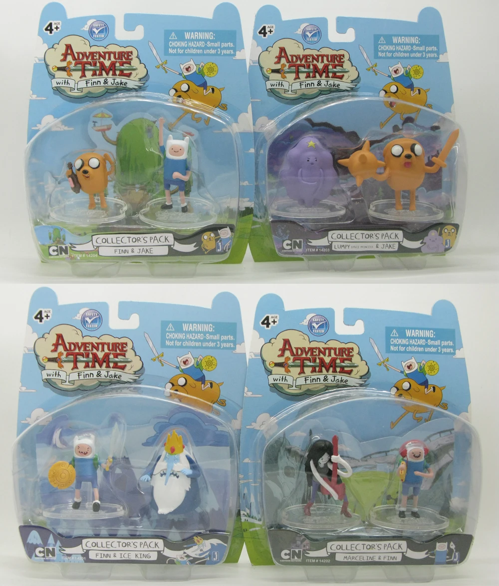 4 шт. JAZWARES время новых приключений фигурка героя игрушка Финн и Джейк A66R | Игрушки
