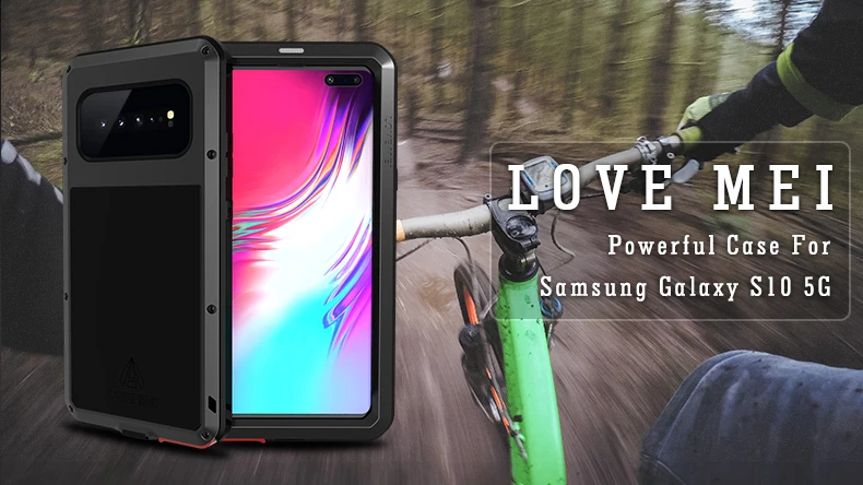 Металлический бронированный чехол на все тело для samsung Galaxy S10 5G чехол противоударный сверхпрочный с Gorrila стеклянная крышка для samsung S10 5G чехол