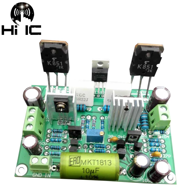 1 шт./2 шт. HiFi моно канала FET класса AB аудио усилитель мощности K851 125 Вт DC 24 50 В квази
