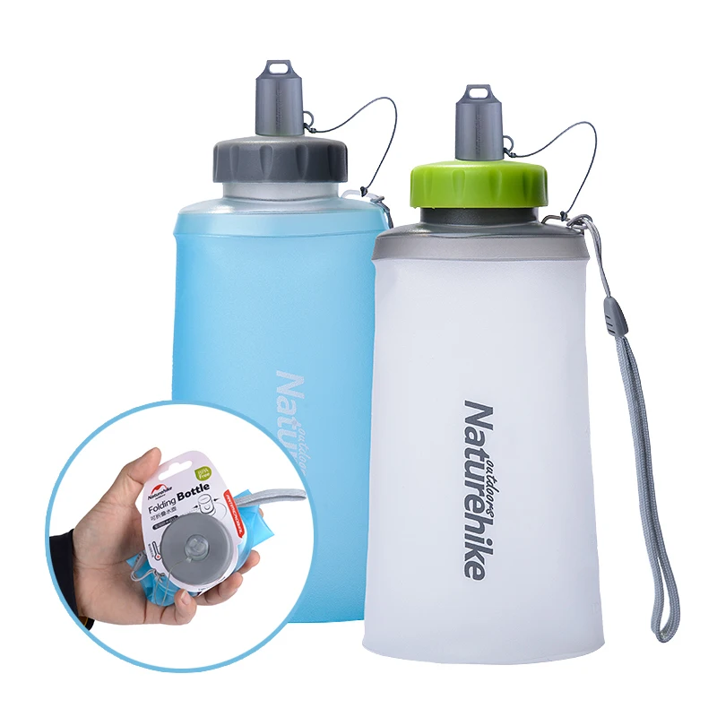 Бутылки для питьевой воды Naturehike герметичные из пищевого силикона не содержат BPA