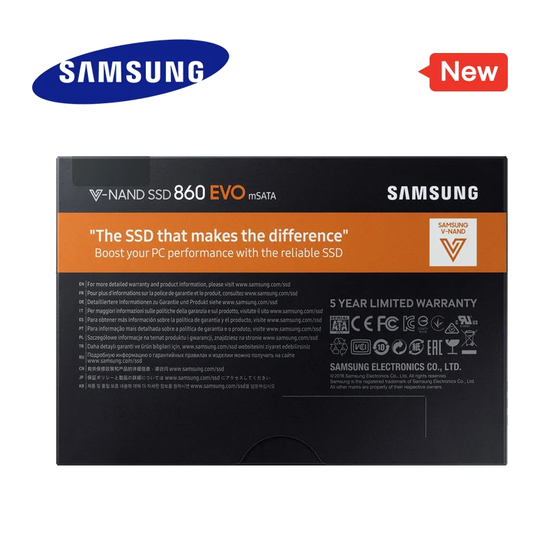SAMSUNG MSATA SSD 250G 500G 860 EVO Внутренний твердотельный диск для ноутбука Настольный ПК MSATA3