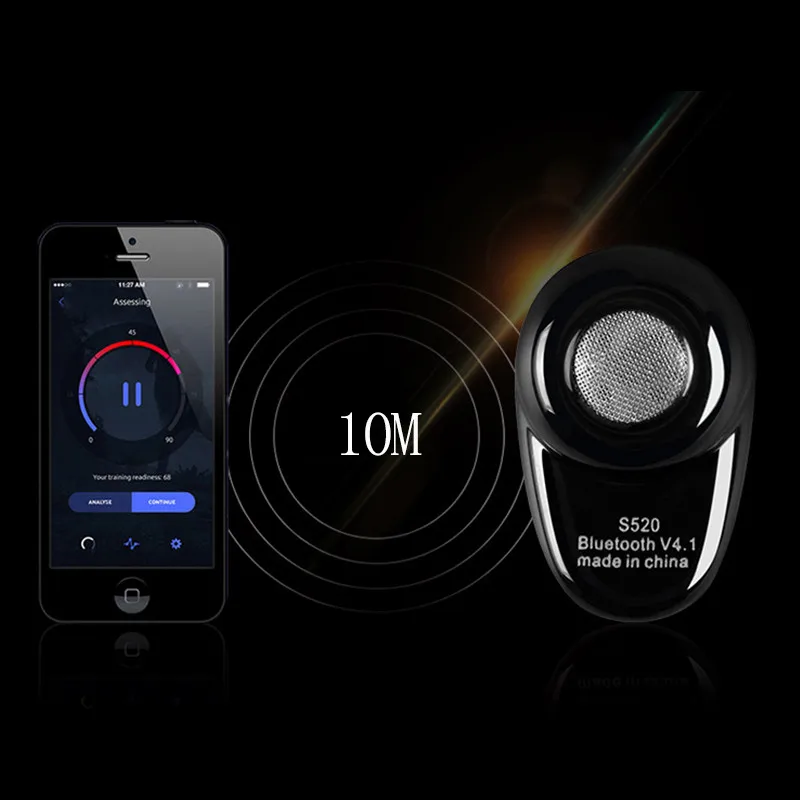 Bluetooth наушники Kebidu Mini S520 вкладыши с громкой связью гарнитура для смартфонов xiaomi