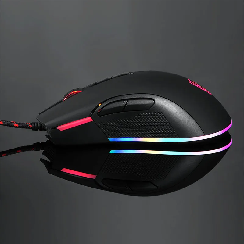 Motospeed V70 12000 dpi оптическая RGB подсветка Проводная игровая мышь USB Регулировка эргономичная геймерская мышь для ПК ноутбука PK V30 V40 V60