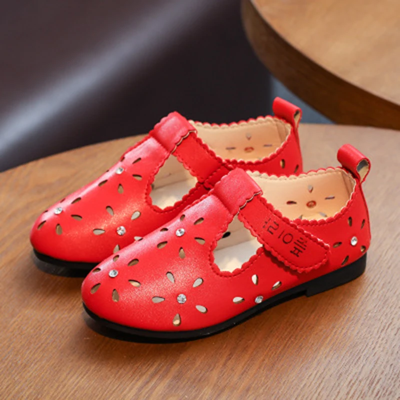 2017 сезон весна лето детские сандалии кожаная обувь для девочек детская принцессы