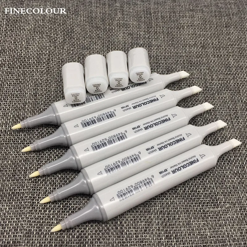 FINECOLOUR Двойные наконечники бесцветный блендер Эскиз Рисование арт маркеры