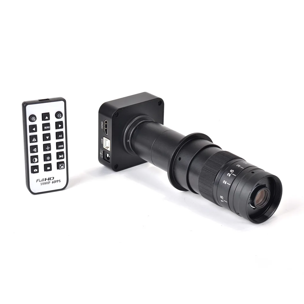 Микроскоп набор камер 16 МП промышленная цифровая HDMI USB камера 180X C mount объектив 8