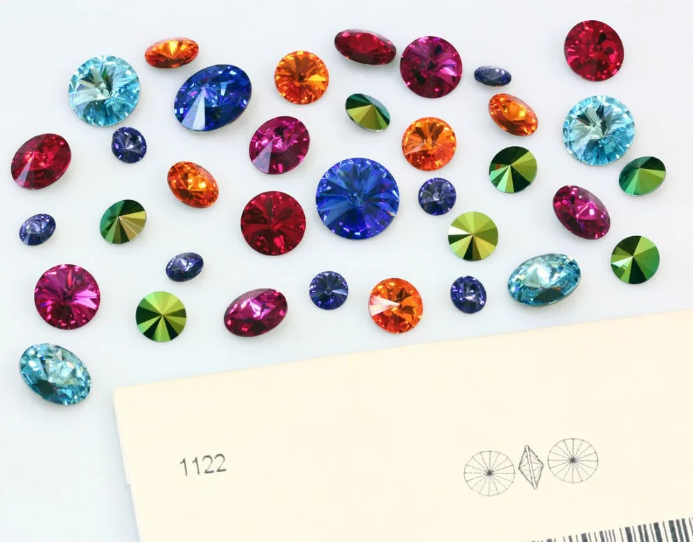 NYMR #1122 All Sizes Purple Velvet Rivoli Pointback Setting Sew On Crystal Fancy Rhinestone Strass For Garment Decoration | Дом и сад