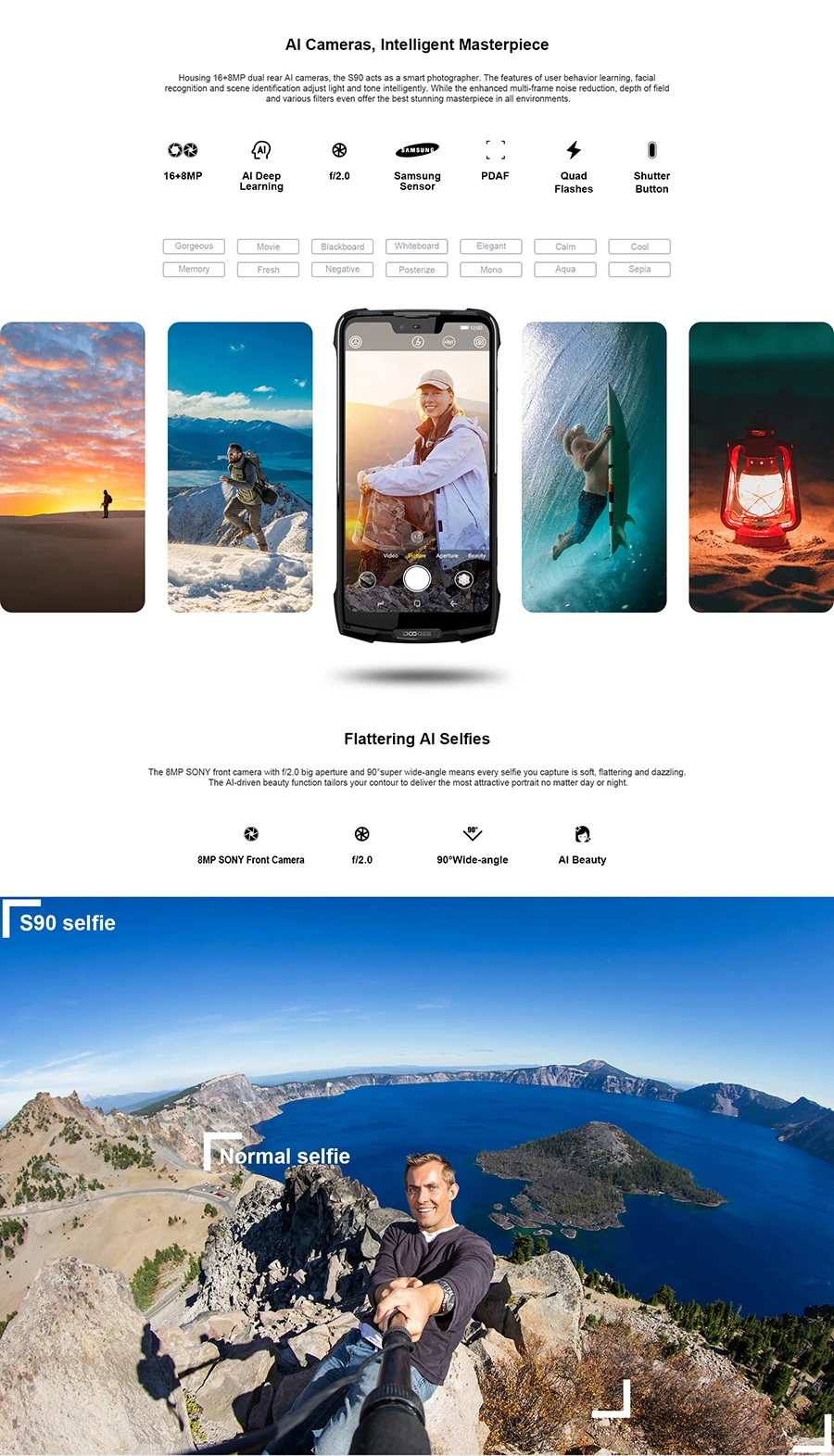 IP68/IP69K DOOGEE S90 модульный прочный мобильный телефон 6,18 дюймов дисплей 5050 мАч Helio P60 Восьмиядерный 6 ГБ 128 ГБ Android 8,1 16,0 M Cam
