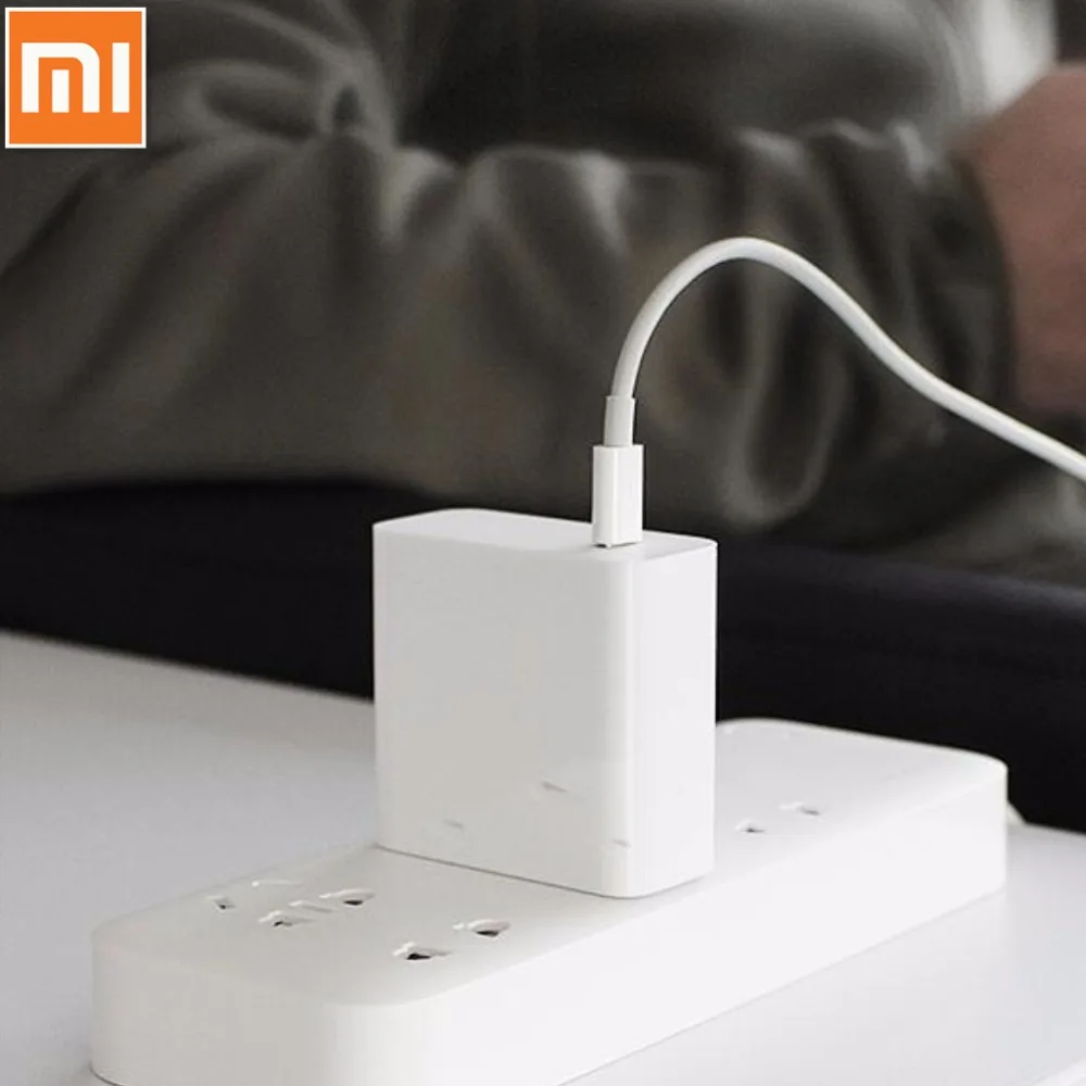 Оригинальный Xiaomi Mi USB C зарядное устройство 45 Вт Max Smart выход type порт PD 2 0 Быстрая