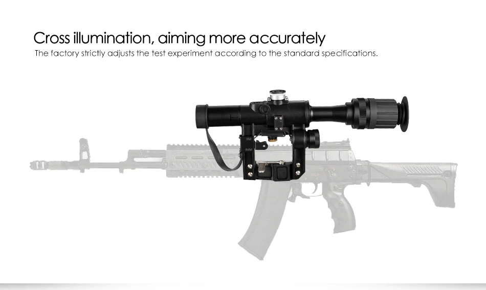 SVD 4x24 Красный осветительный оптический прицел для охотничьего коллиматора Ak47
