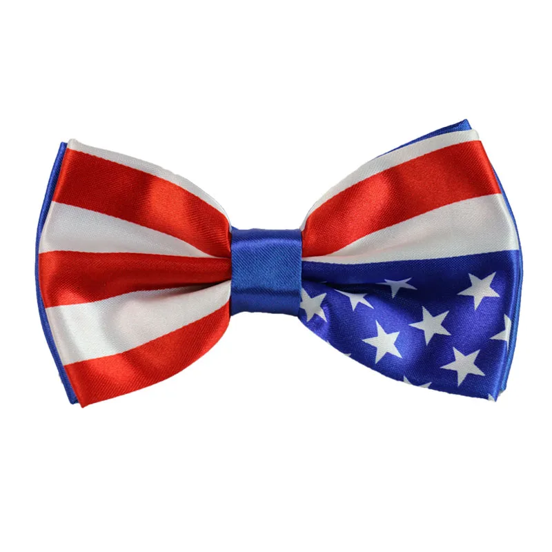Модные узорные подтяжки с американским флагом и галстуком-бабочкой, Эластичные подтяжки на спине в форме Y для мужчин и женщин