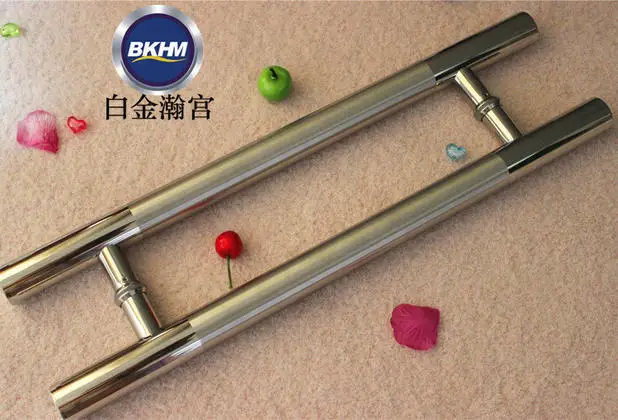 Special offer free shipping thick glass door handle 801 stainless steel pipe 304 light sand pull hands | Обустройство дома