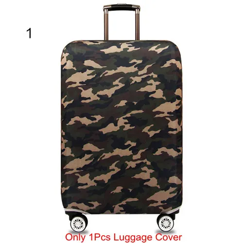 1 Luggage Cover Защитный чехол для багажа для женщин и мужчин, эластичный тканевый чехол для чемодана, защита для багажа, пылезащитный чехол, органайзер, аксессуары для путешествий - Цвет: 1 Luggage Cover