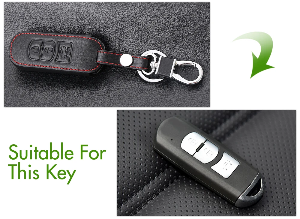 VCiiC автомобильный Стайлинг кожаный чехол для автомобильного ключа брелка Mazda 3 2 5
