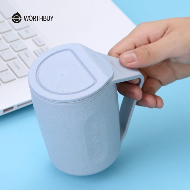 WORTHBUY креативная чайная кружка из пшеничной соломы пластиковая чашка с