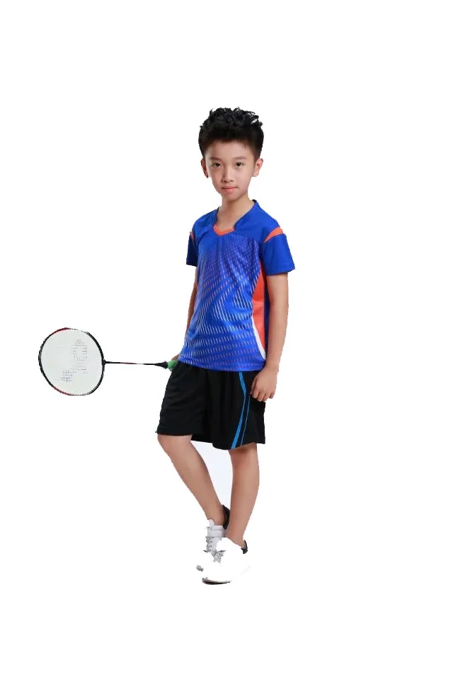 

LANBAOSI Boy's Breathable Short Sleeve T Shirts Basketball Football Training Shorts Set