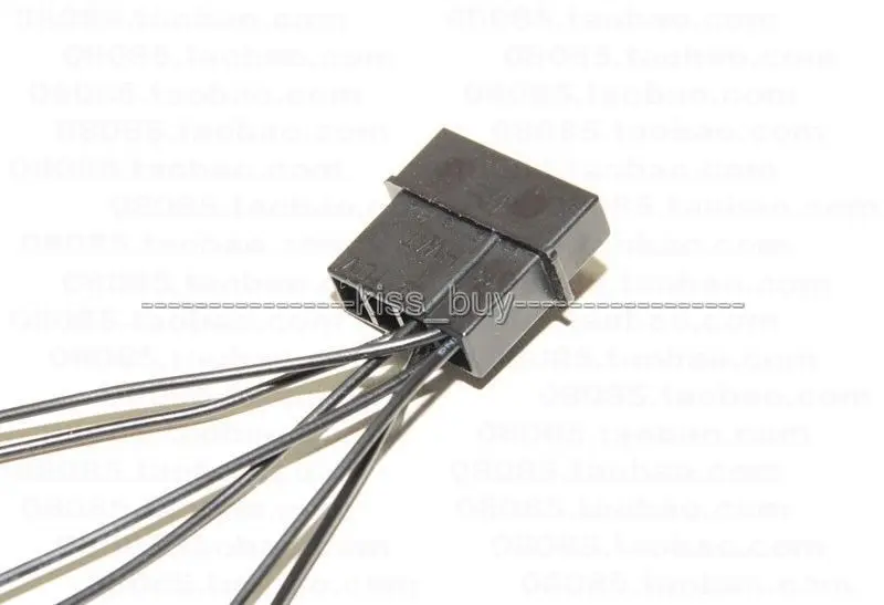 4Pin IDE Molex к 3 портовому IDE/D охлаждающий вентилятор pin разъем Кабель питания Шнур 24AWG