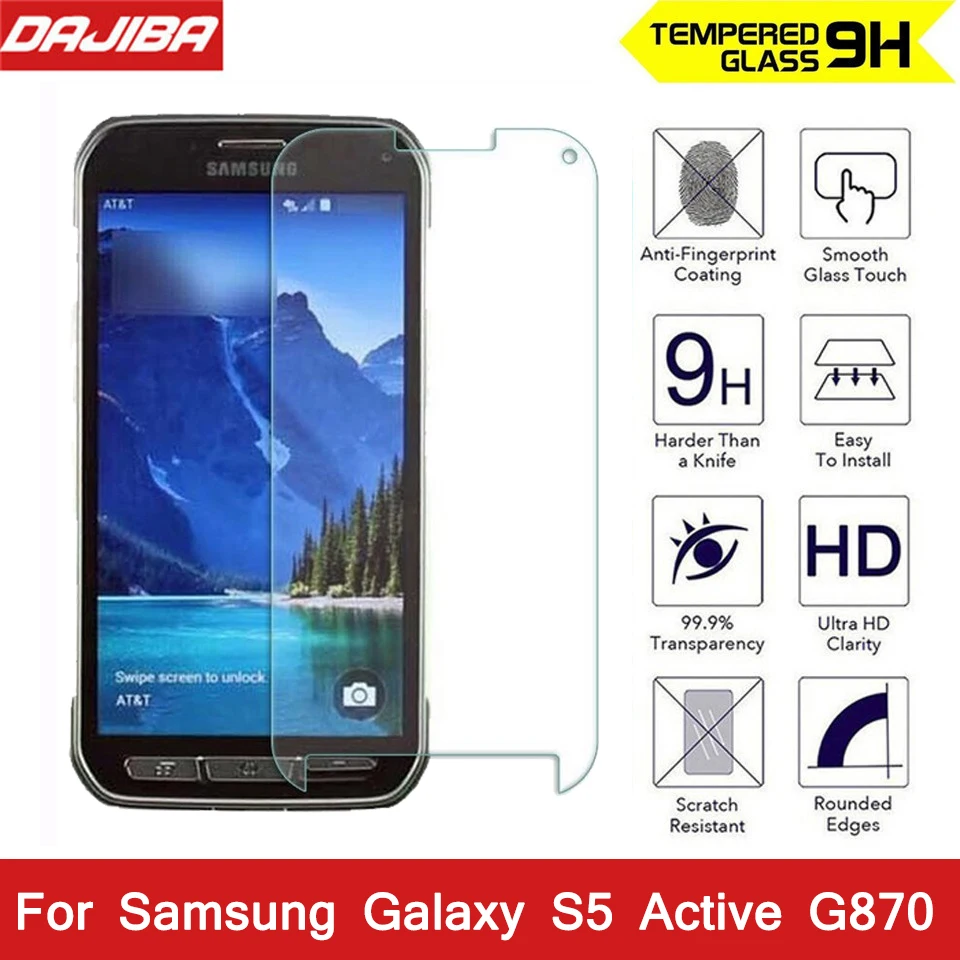 2.5D Закаленное стекло для Samsung Galaxy S5 Active G870 HD защитная пленка экрана активная